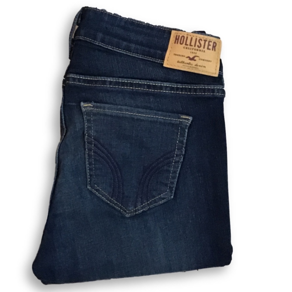 Hollister Boot Cut Dark Wash Jeans Size 1 Long